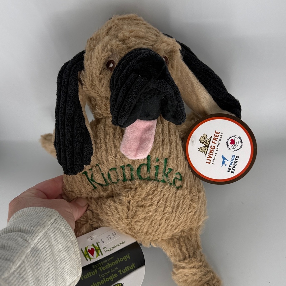 Hugglehounds Dog Squeaker Plush Toy length 15 inches Knottie living free